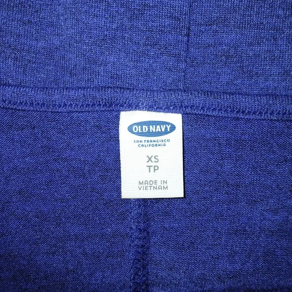 NWT OLD NAVY Womens XS V-Neck Casual Minimalist Navy Blue Knit T-Shirt Dress
